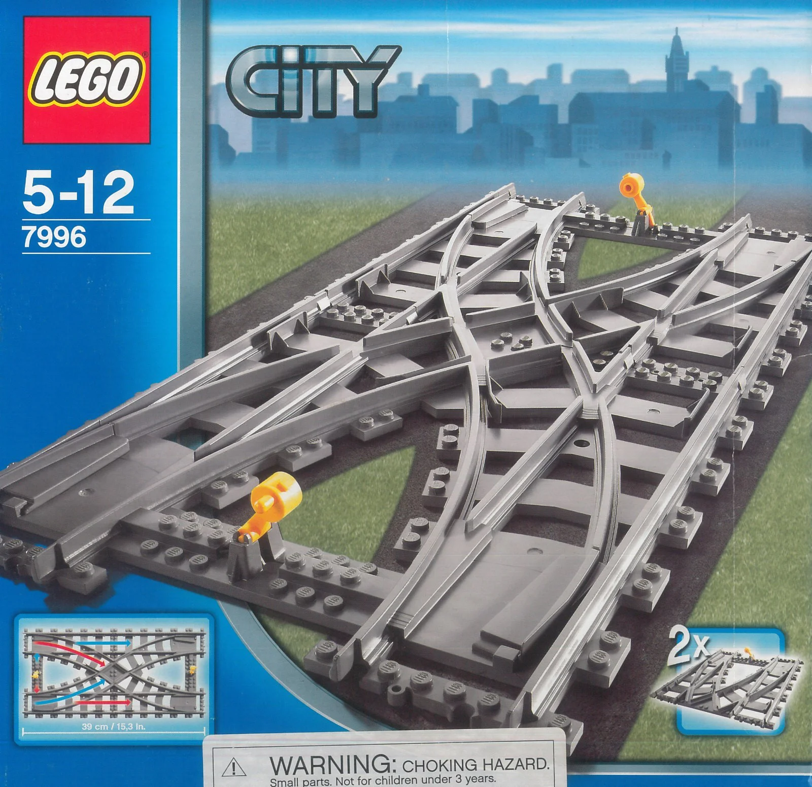 Train: train cross-track 乐高 LEGO 7996 image 2