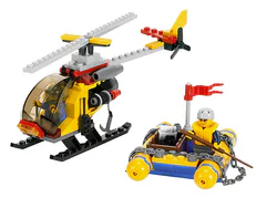 Airport: helicopter and raft
