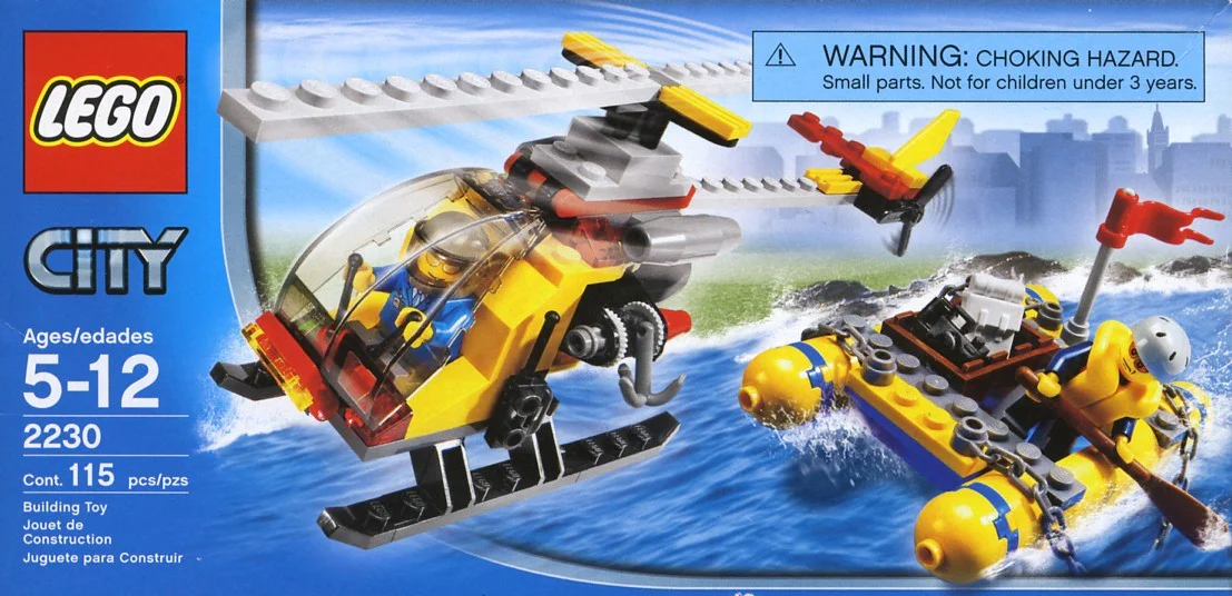Airport: helicopter and raft 乐高 LEGO 2230 image 1