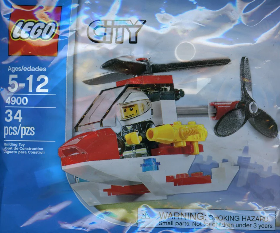 Fire: fire helicopters 乐高 LEGO 4900 image 1