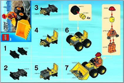 Construction: mini bulldozer 乐高 LEGO 5627 image 3