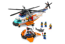 Coast Guard: Coast Guard helicopter and life raft