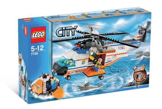 Coast Guard: Coast Guard helicopter and life raft 乐高 LEGO 7738 image 1