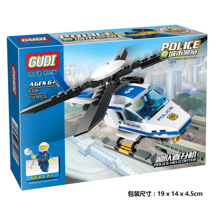 Police Helicopter 杰星 JIESTAR 20014 image 7