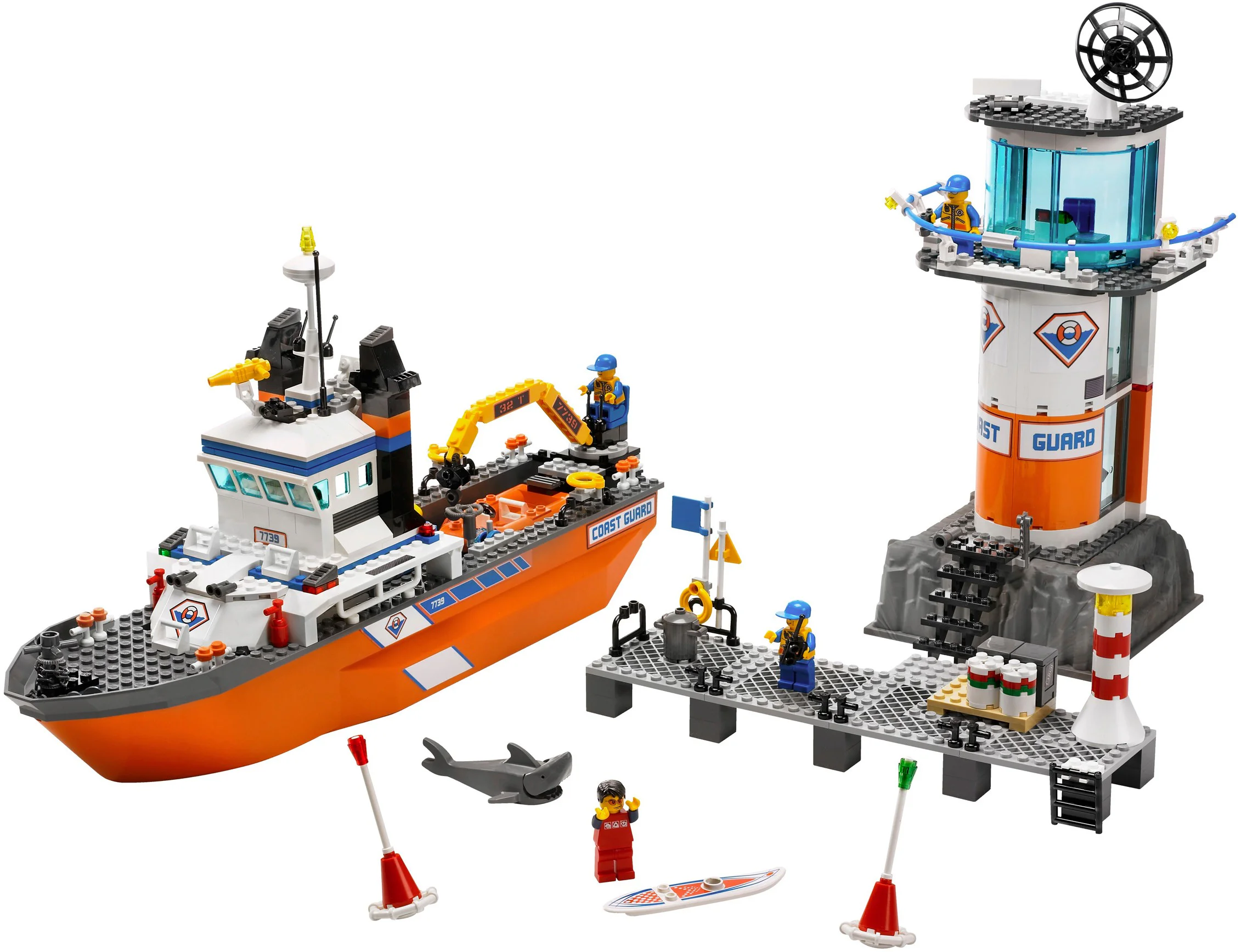 Coast Guard: Coast Guard patrol boat and watch tower 乐高 LEGO 7739 image 6