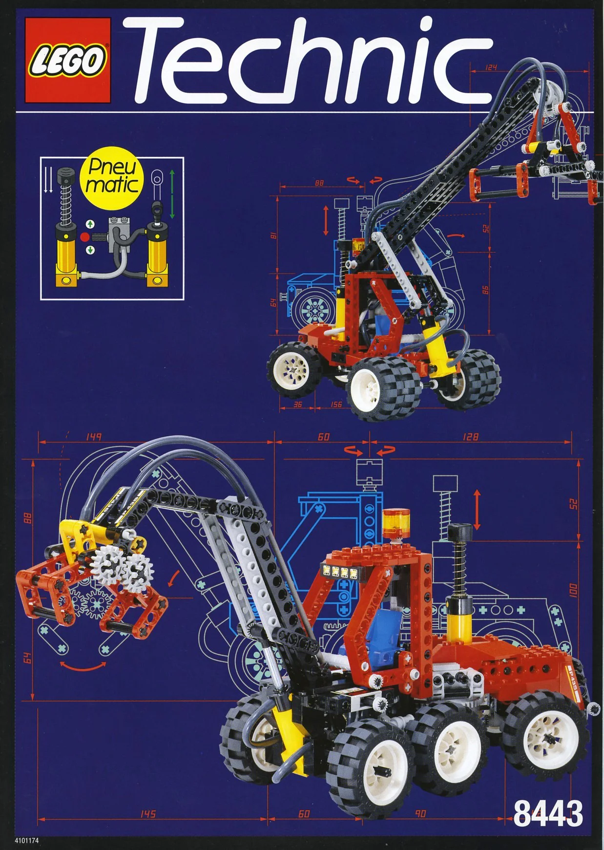 Air-powered log loader 乐高 LEGO 8443 image 2