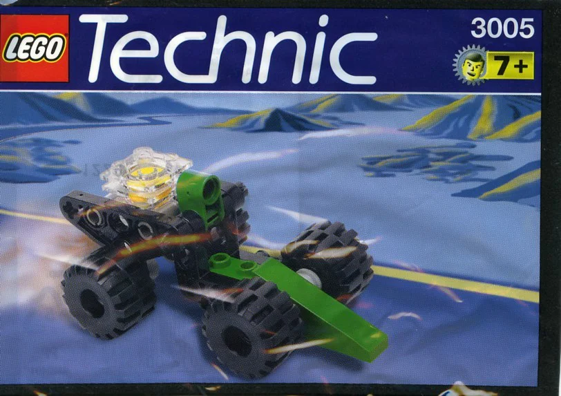 Green Little Runabout Car 乐高 LEGO 3005 image 3