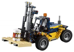 Heavy-duty forklift.