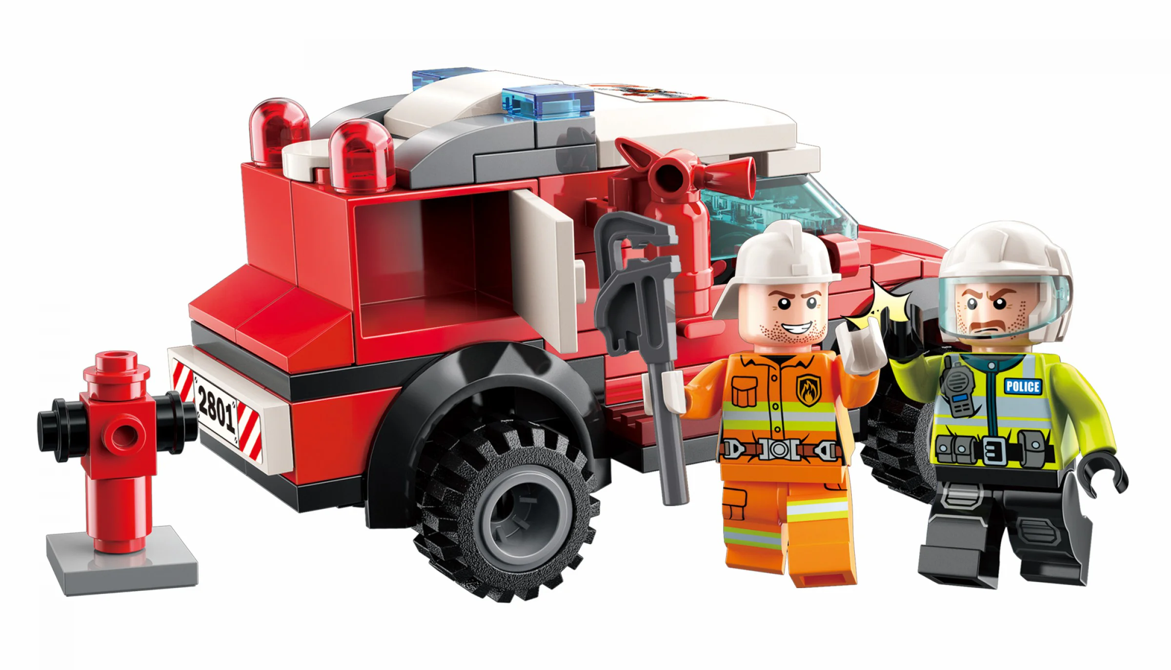Flaming Pioneer: Fire Watch Vehicle 启蒙 QMAN/ENLIGHTEN/Keeppley 2801 image 2