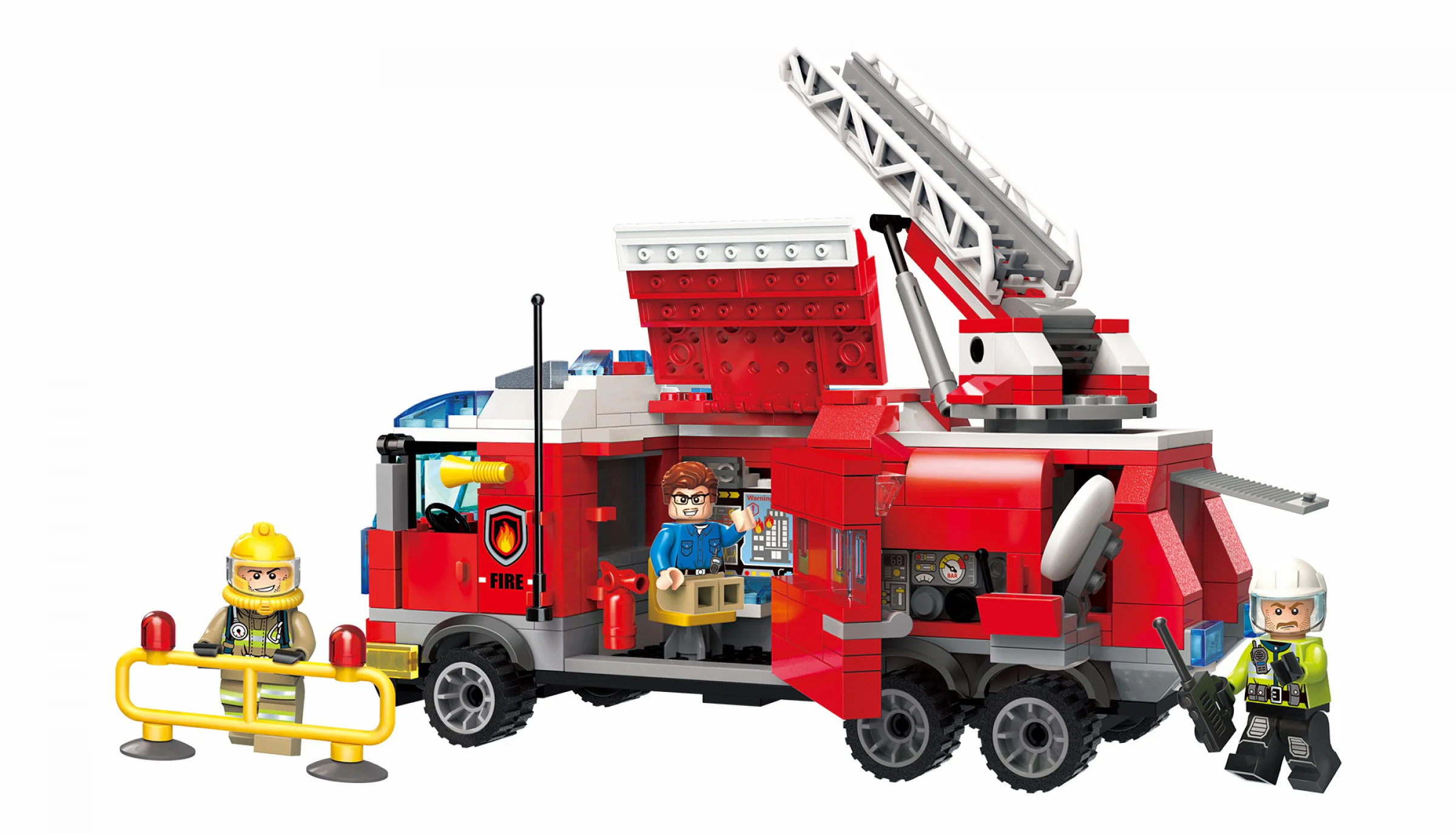 Flaming Pioneer: Fire Command Vehicle 启蒙 QMAN/ENLIGHTEN/Keeppley 2807 image 2