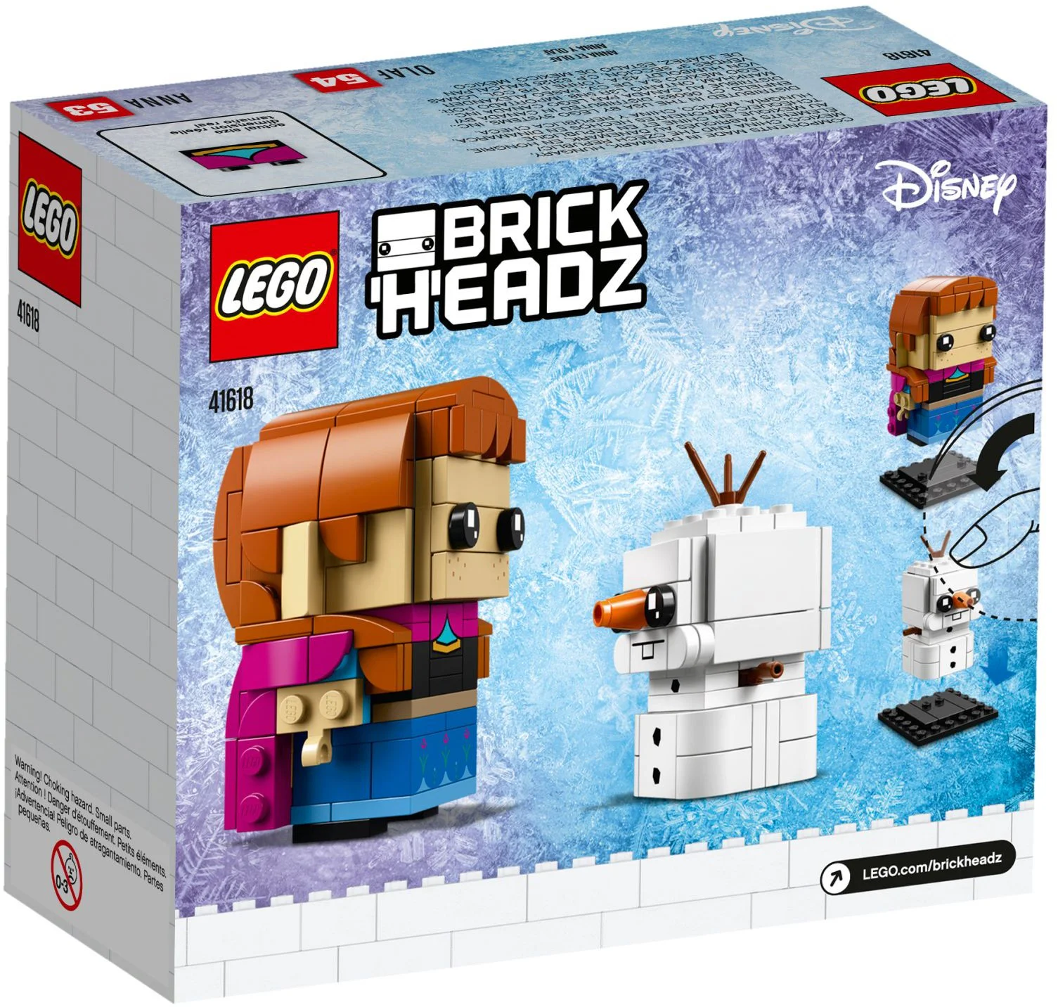 square head: Anna and Snowball 乐高 LEGO 41618 image 3