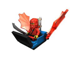 Castle: ninjas: gliders in red
