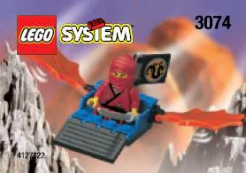 Castle: ninjas: gliders in red 乐高 LEGO 3074 image 1