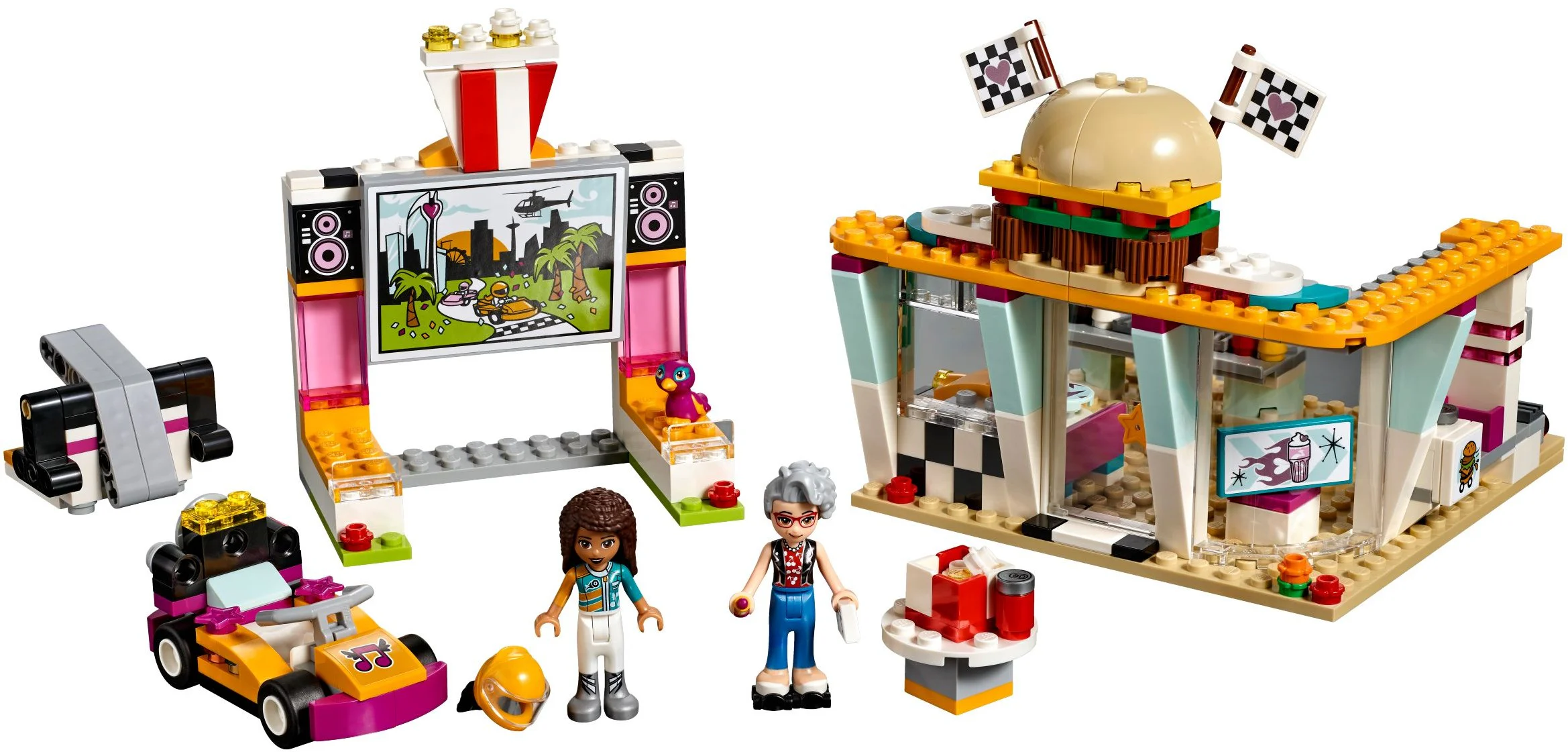 Racing track quick food restaurant 01070