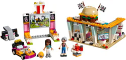 Racing track quick food restaurant