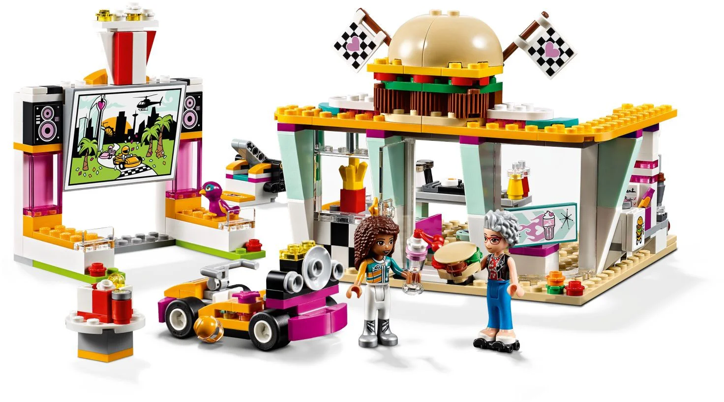 Racing track quick food restaurant 01070 image 1