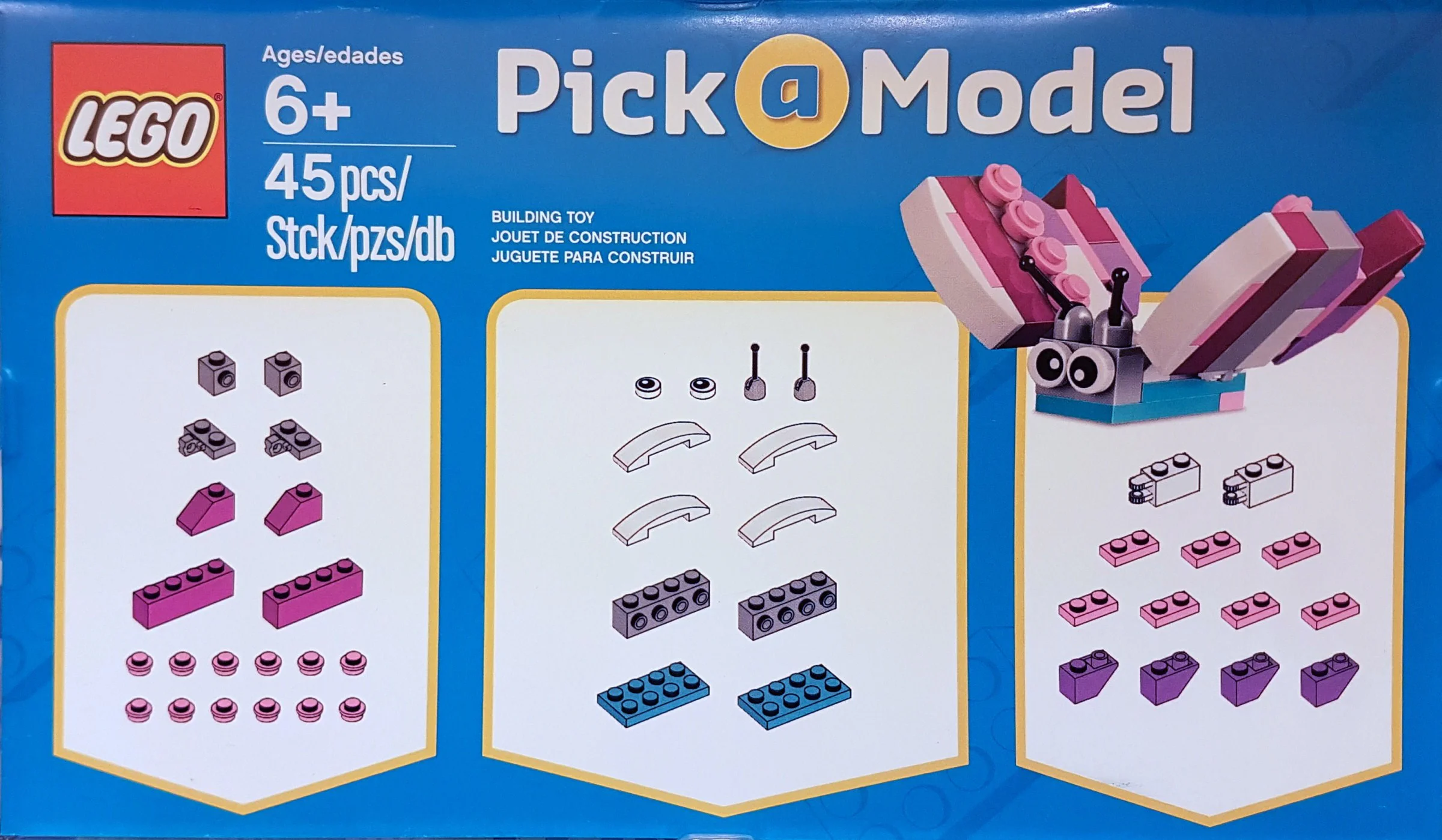 Select a model: Butterfly 乐高 LEGO 3850010
