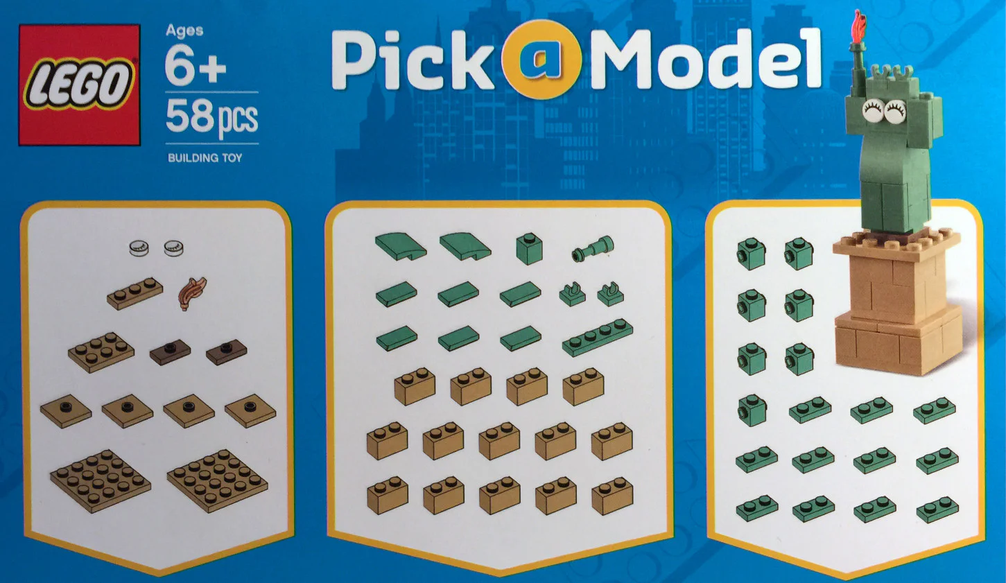 Select a model: The Statue of Liberty 乐高 LEGO 3850011