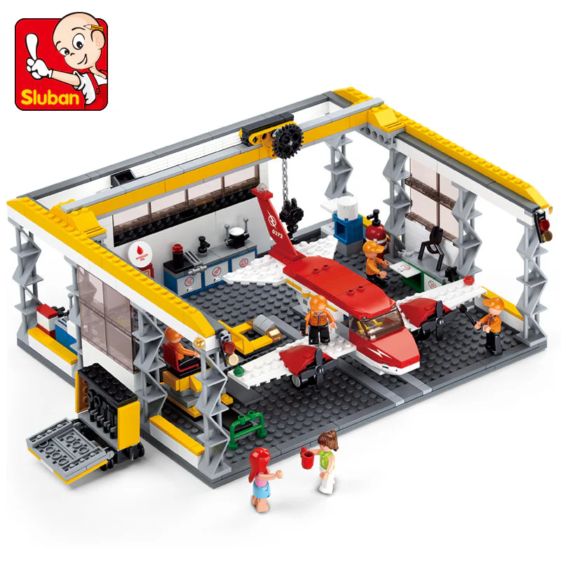 Air space and space: small aircraft maintenance plant 小鲁班 Sluban M38-B0372 image 3