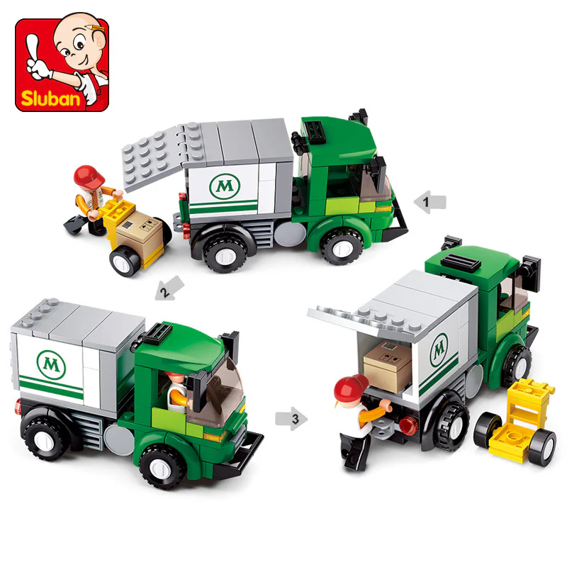 Air space and space: mini van 小鲁班 Sluban M38-B0368 image 3