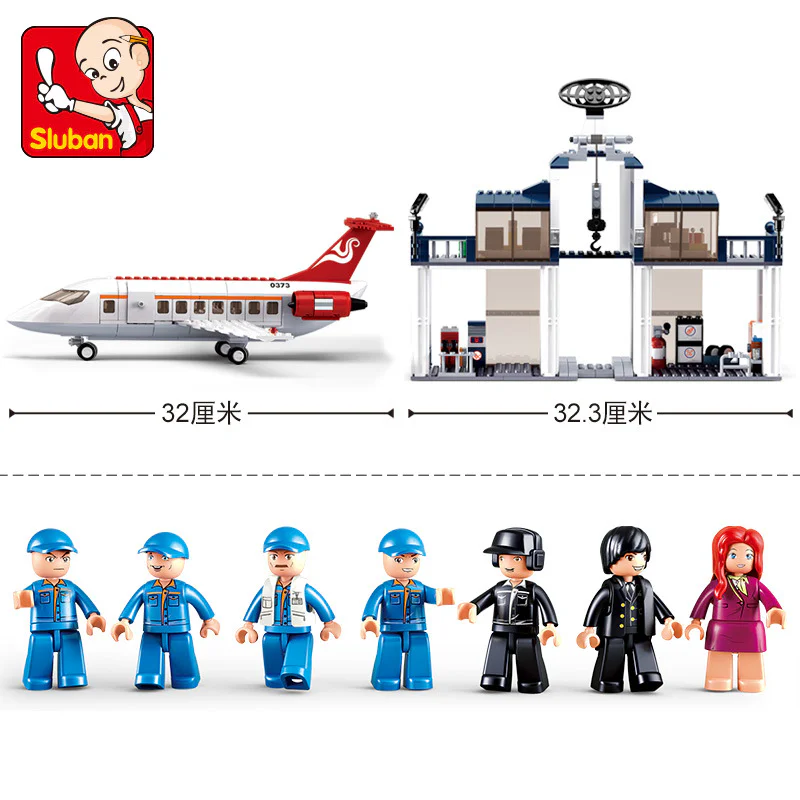 Aerospace: Civil Aviation Maintenance Base 小鲁班 Sluban M38-B0373 image 2