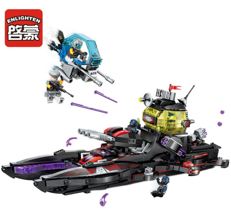 TECHNOLOGY AGE I: BLACK SHARK CRUISER 启蒙 QMAN/ENLIGHTEN/Keeppley 2719 image 1