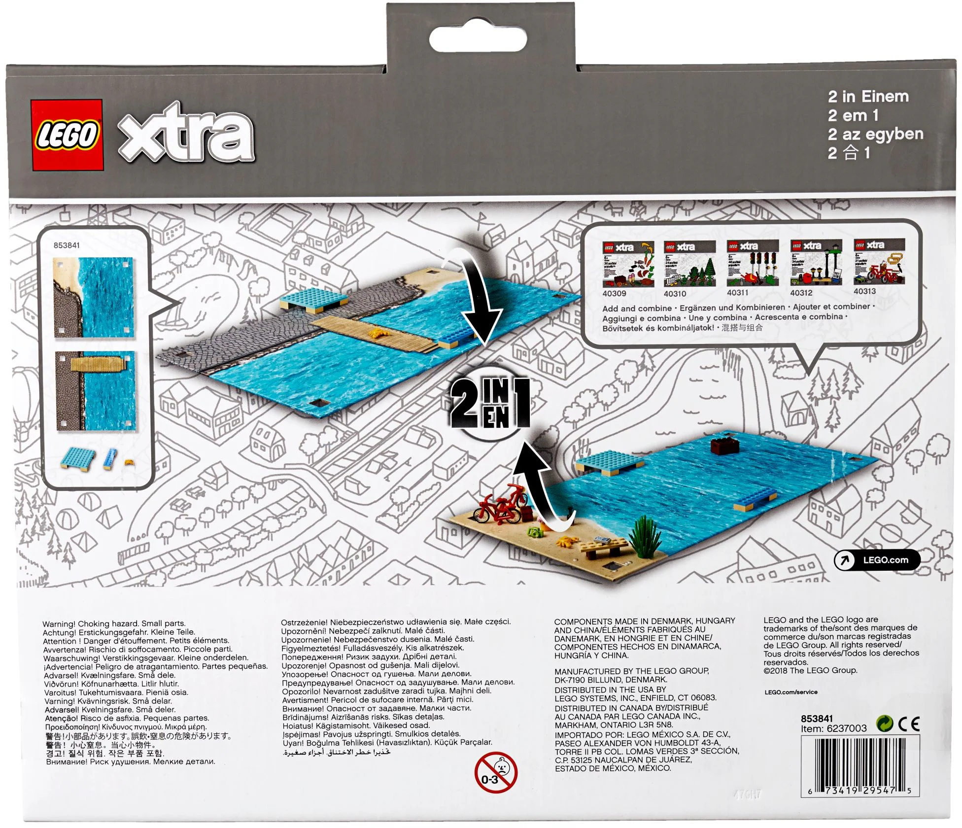 Xtra: Game mat: Water 乐高 LEGO 853841 image 1