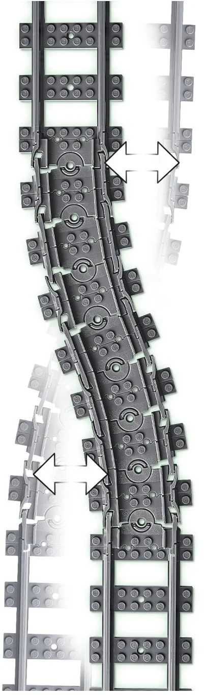 Train: Track and Curves Train Tracks / Straight Track / Curved Track / Universal Track 哲高 ZHEGAO QL0314 image 3