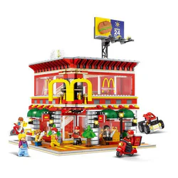Mini-Street View: Four to one McDonald's Flag Shop, Light Street View