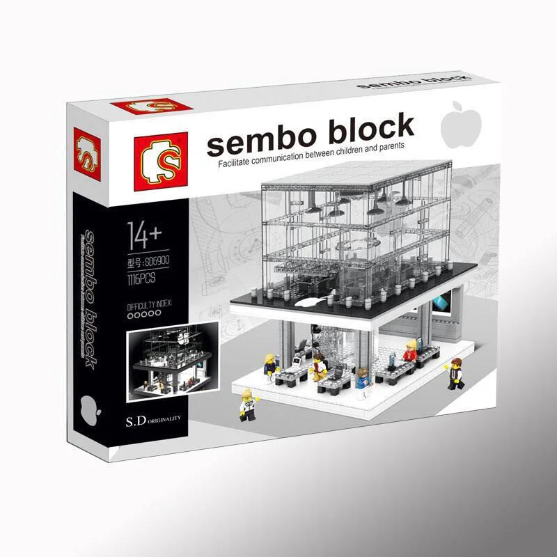 Mini-Street View: Apple Flag Shop Light version 森宝 SEMBO SD6900 image 1