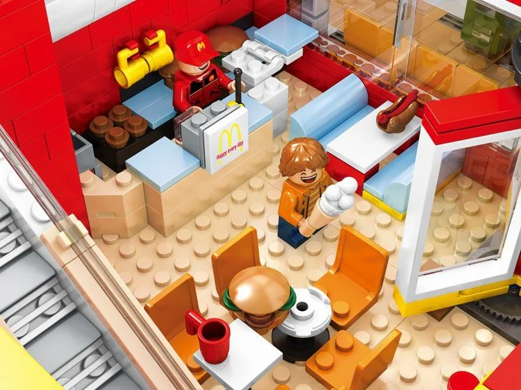 Mini-Street View: Four to one McDonald's Flag Shop, Light Street View 森宝 SEMBO SD6901 image 8
