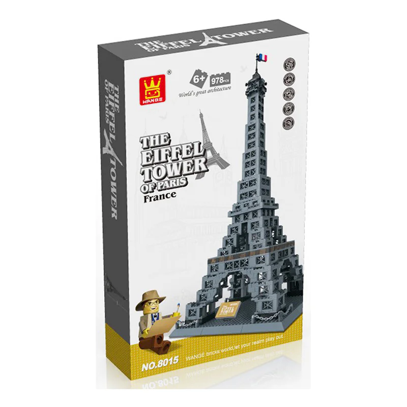 Eiffel Tower in Paris, France 万格 WANGE/乐博士 Dr.Luck 8015