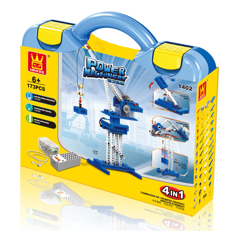 Powered machinery: cranes, quarries, caterpillars, gravity vehicles 万格 WANGE/乐博士 Dr.Luck 1402 image 4