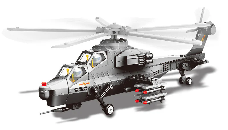WZ10 HELICOPTER GUNSHIPS 1:38 万格 WANGE/乐博士 Dr.Luck JX002