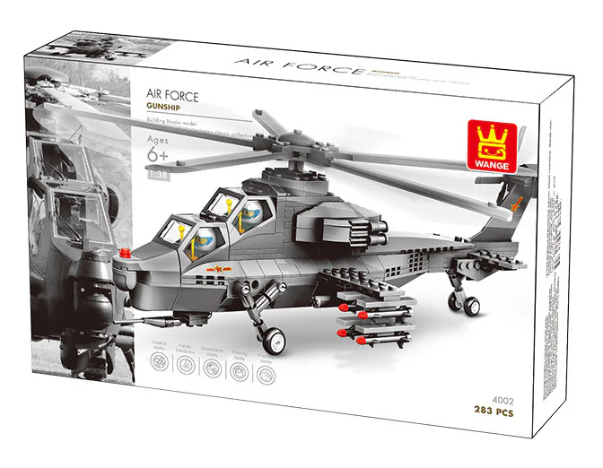 WZ10 HELICOPTER GUNSHIPS 1:38 万格 WANGE/乐博士 Dr.Luck JX002 image 5