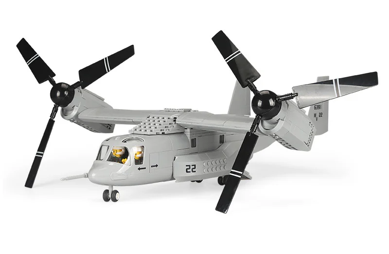 V-22 FISHHAWK ROTARY-WING AIRCRAFT 1:44 万格 WANGE/乐博士 Dr.Luck 5006 image 7