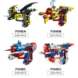 Superhero Building Blocks Gun 4 Models
