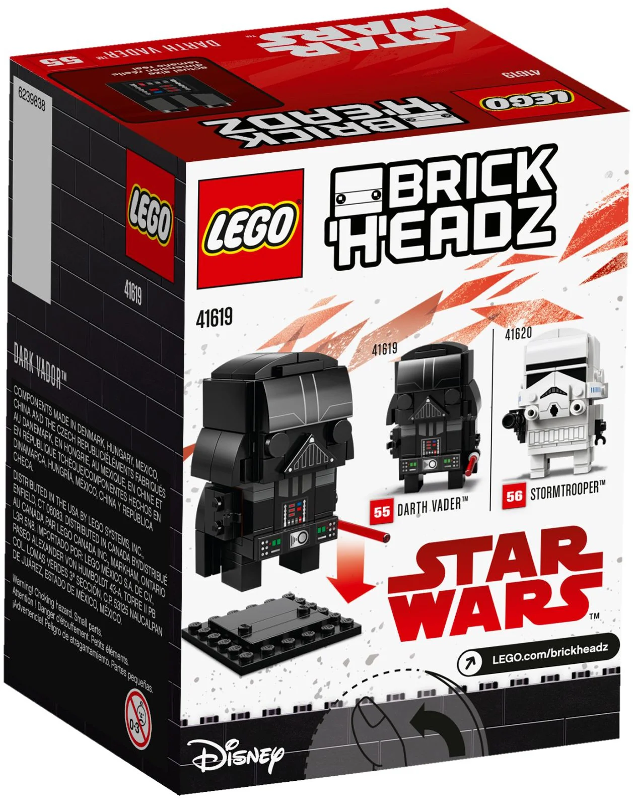 Square Head: Star Wars: Darth Vader 乐高 LEGO 41619 image 4