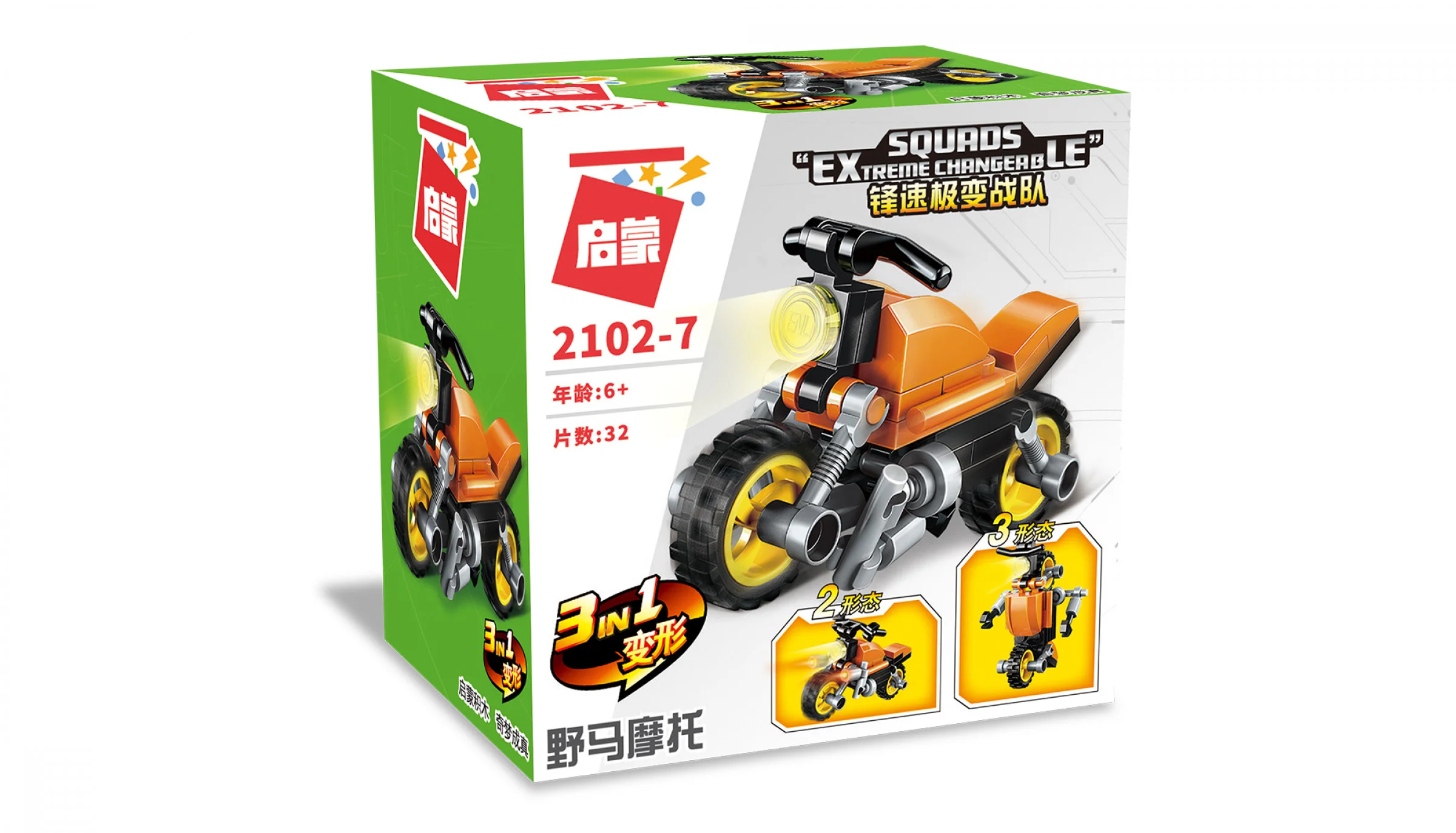 Extreme Speed Transformation Team - 10 Models 启蒙 QMAN/ENLIGHTEN/Keeppley 2102-7 image 220