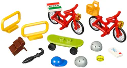 Self-bicycle set.