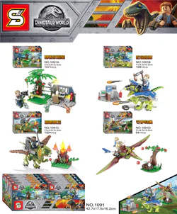 Dinosaurs Park, dinosaurs riding, four sections, gene labs, deadly traps, evil altars, nests