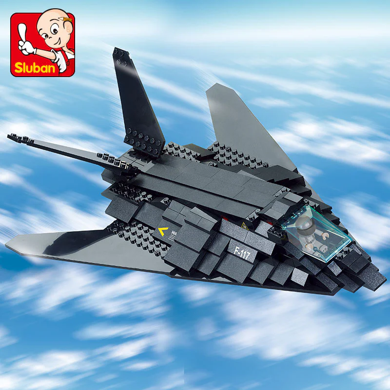 AIR FORCE: F117 INVISIBLE BOMBERS 小鲁班 Sluban M38-B0108 image 1
