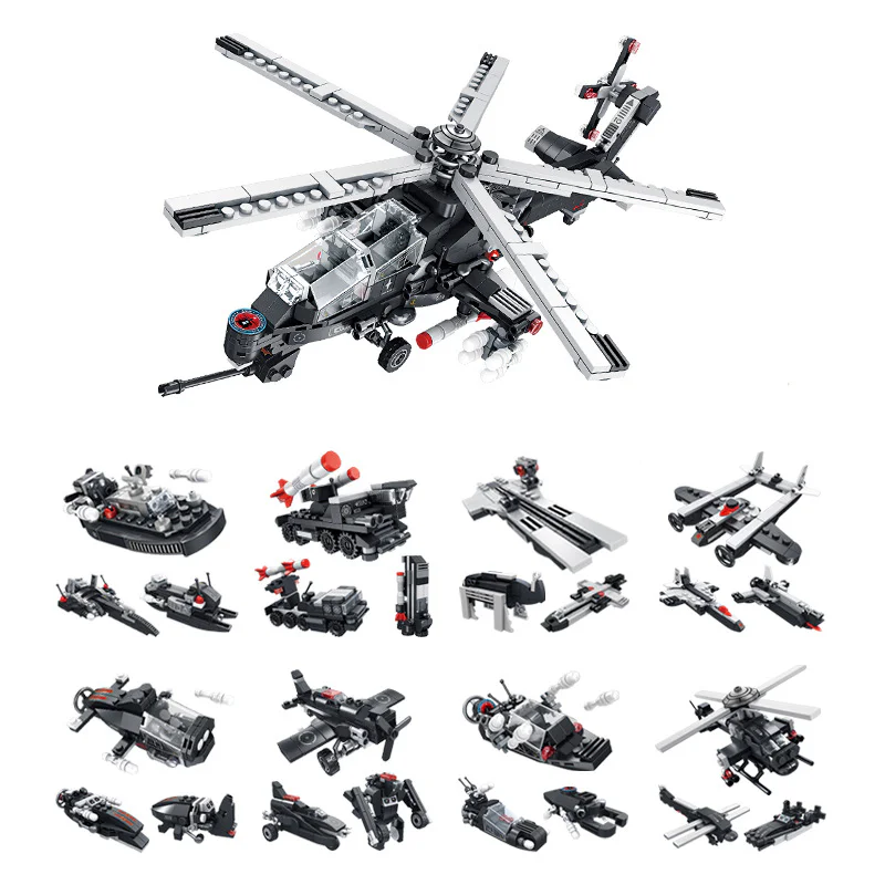 Armed Helicopter 8in1 潘洛斯 PANLOSBRICK 633005H
