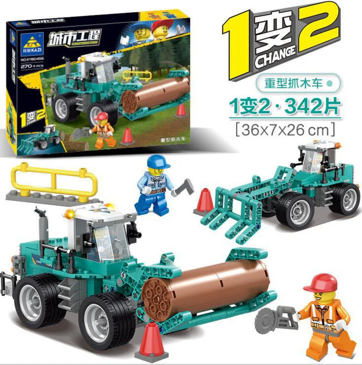 Urban engineering: large bulldozers, heavy truckers 开智 KAZI/高博乐 GBL KY90456 image 1