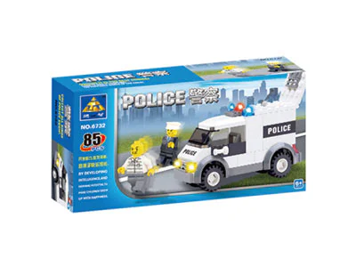 Police Patrol Car 开智 KAZI/高博乐 GBL KY6732 image 1