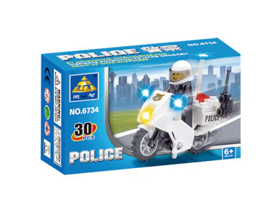 Police motorcycle 开智 KAZI/高博乐 GBL KY6734 image 1