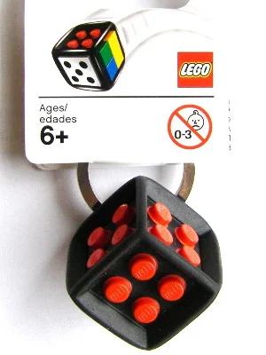 Desktop Game Die Key Chain 乐高 LEGO 2853383 image 1
