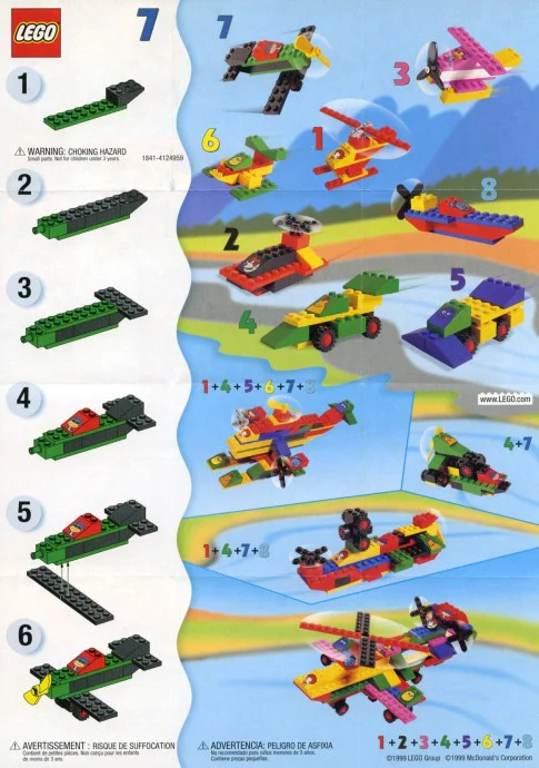 McDonald's: Aircraft 乐高 LEGO 1841 image 1