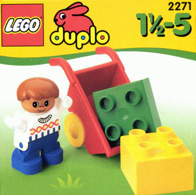 Boy and wheelbarrow 乐高 LEGO 2271