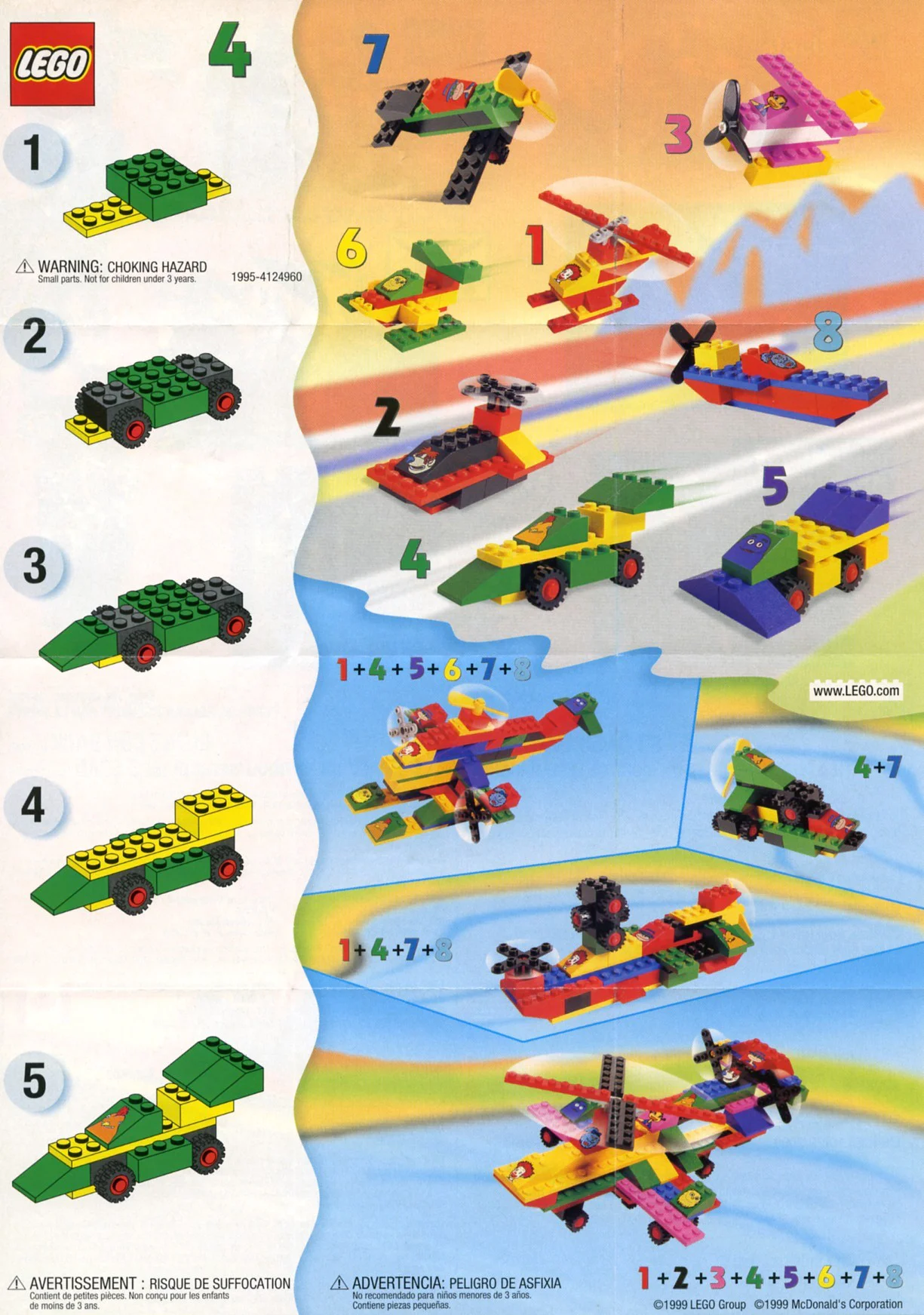 McDonald's: racing cars 乐高 LEGO 1995 image 1